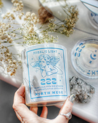 222 Candle · Peony Pearl · Blue Apatite