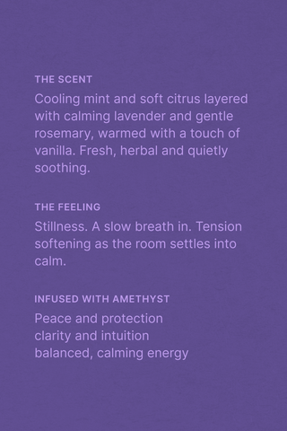 Cosmic Dreamer Candle · Lavender & Mint · Amethyst