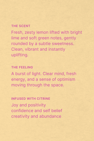 Crystal Manifestation Candle · Sicilian Lemon · Citrine